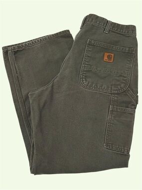 Carhartt 34x30 (31x29) B11 MOS Carpenter Pants Original Dungaree Fit Moss